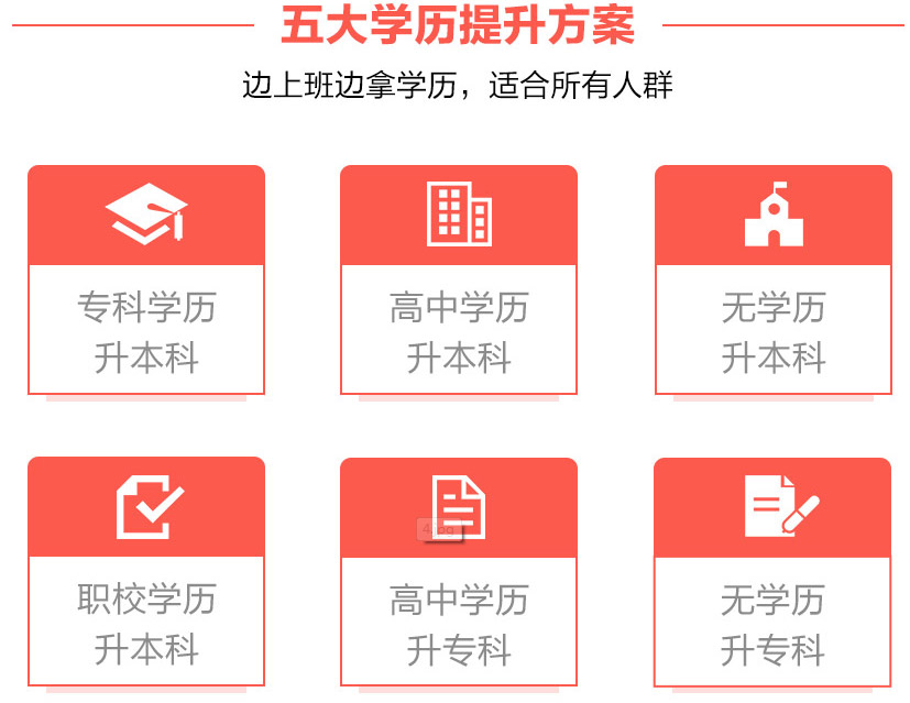 五大学历提升方案