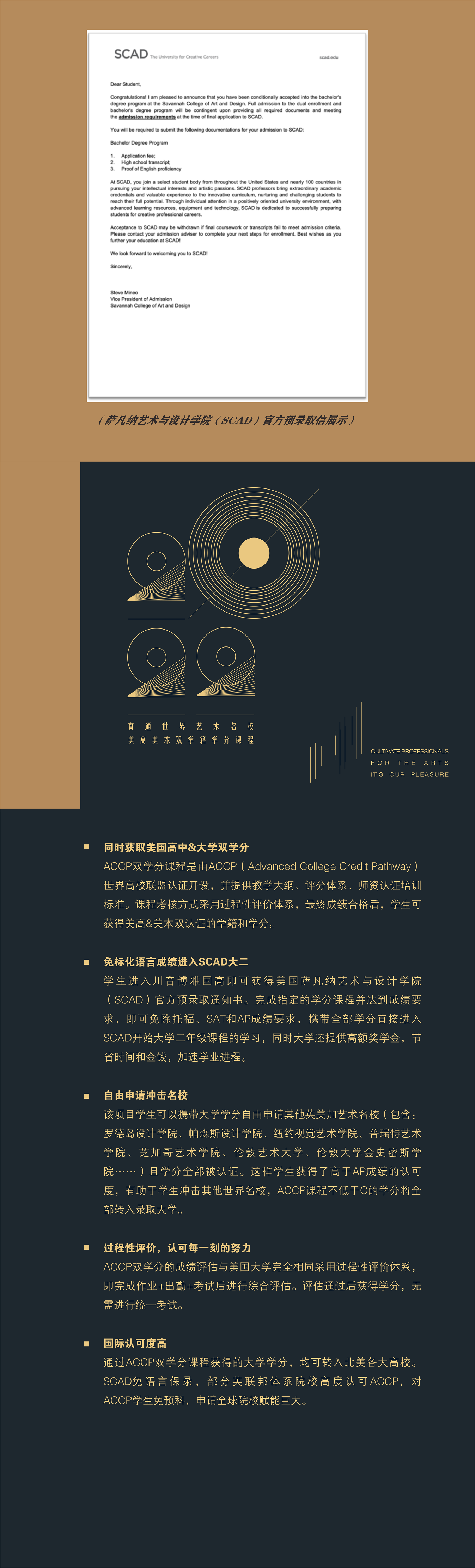 川音博雅国际艺术高中ACCP双学分课程