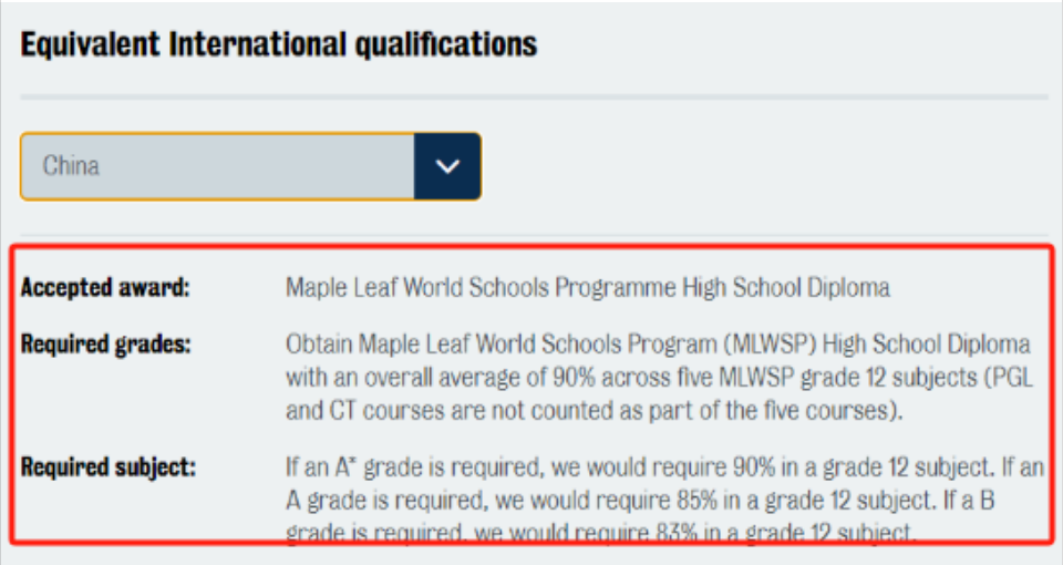 伦敦国王学院明确枫叶世界学校课程与A-Level成绩对标标准