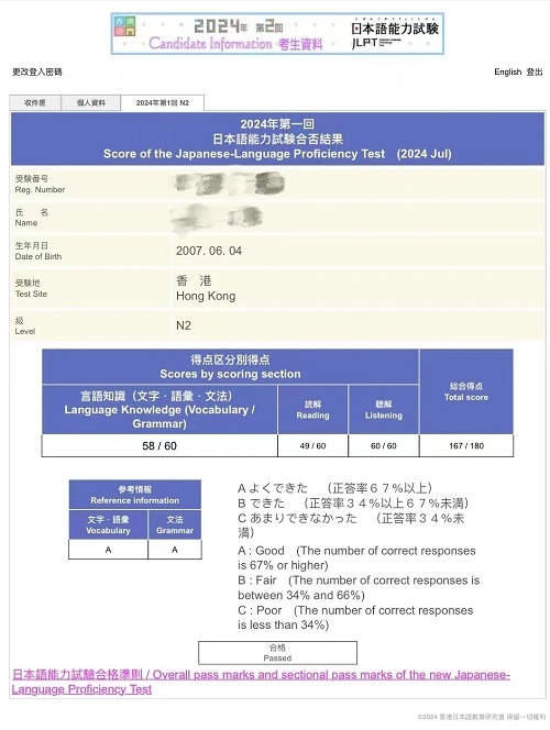 新府学高中部日本语考试通过率惊艳再创新高！