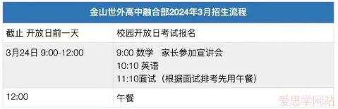 上海金山区世外学校高中融合部