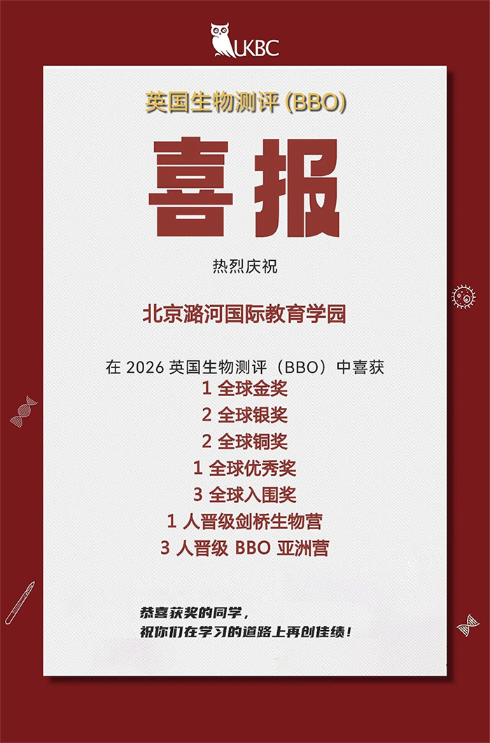 再获突破｜北京潞河国际学子征战顶级学术赛事，交出亮眼成绩单