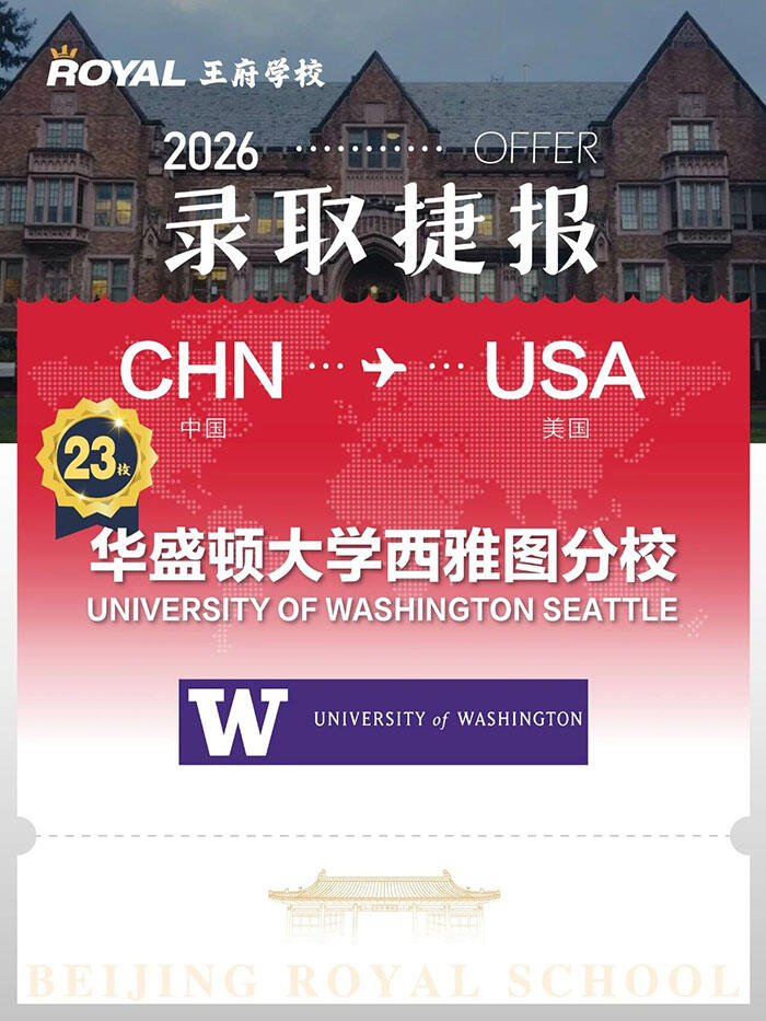 实力霸榜！北京王府斩获多国名校重磅offer